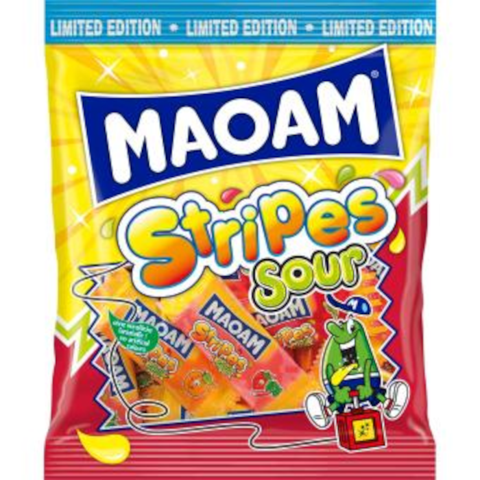 MAOAM Rayures Bonbons à mâcher acidulés Édition limitée 175g