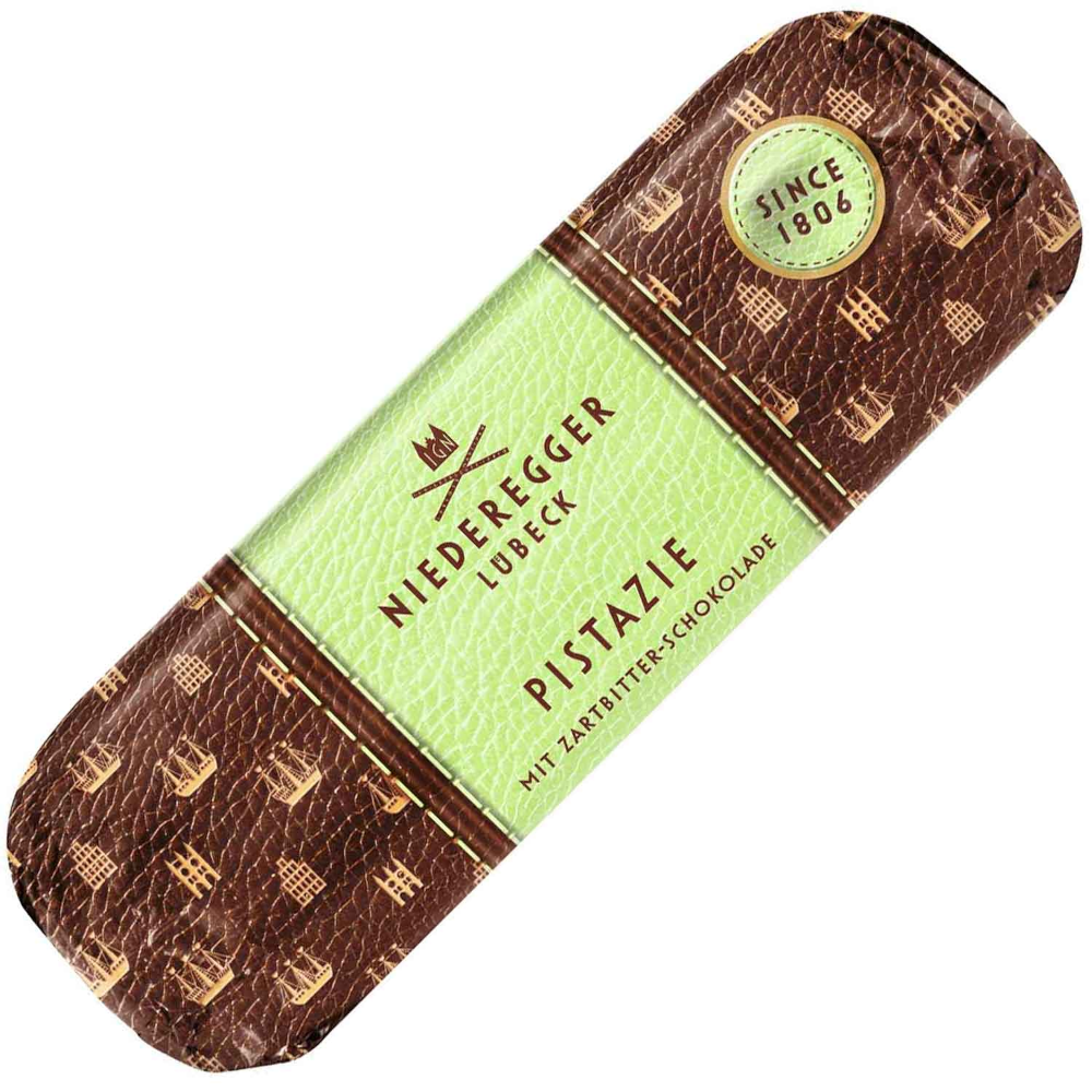 Niederegger 杏仁糖麵包 開心果 黑巧克力 125g