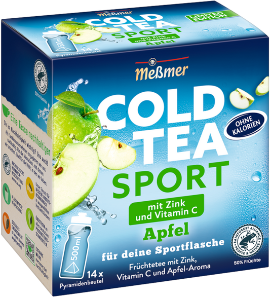 Meßmer Cold Tea Sport Apfel 14 Pyramidenbeutel