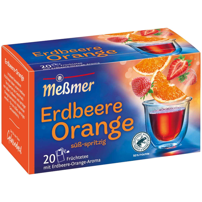 Meßmer Früchtetee Erdbeere Orange 20 Teebeutel Meßmer Früchtetee Erdbeere Orange 20 Teebeutel