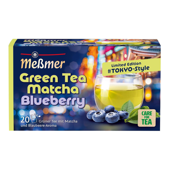 Meßmer Ländertee Tokyo Style Green Tea Matcha Blueberry 20 Teebeutel
