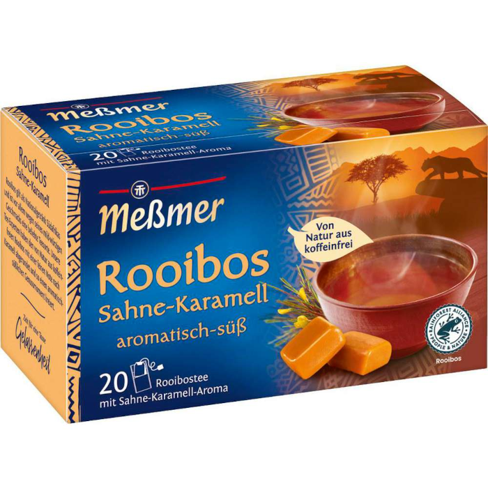 Meßmer Rooibos Sahne-Karamell aromatisierter Rooibostee 20 Teebeutel