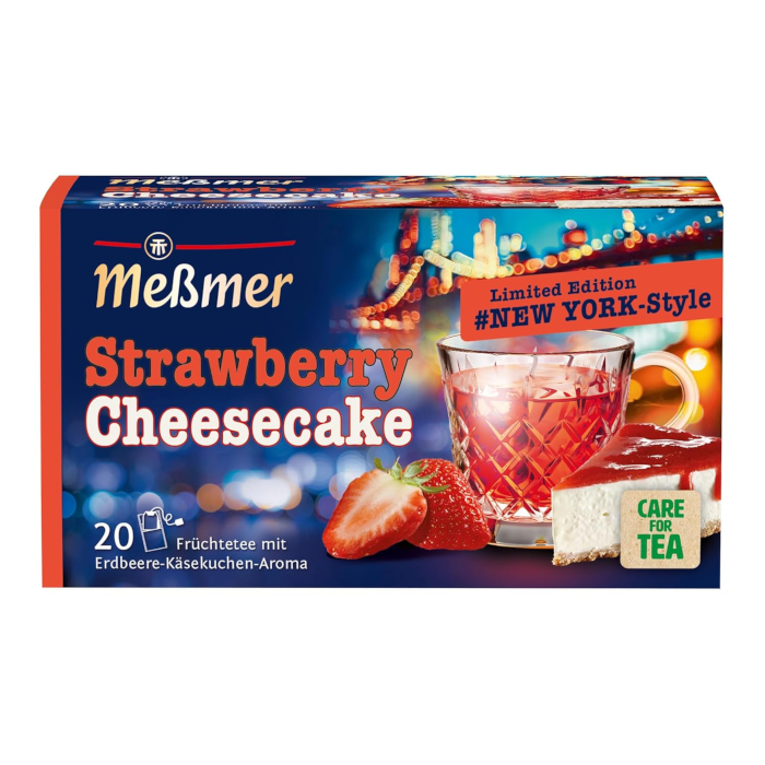 Meßmer Ländertee NEW YORK Style Strawberry Cheesecake 20 Teebeutel