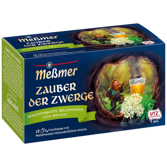 Meßmer Zauber der Zwerge Holunderblüte-Waldmeister 18 Teebeutel