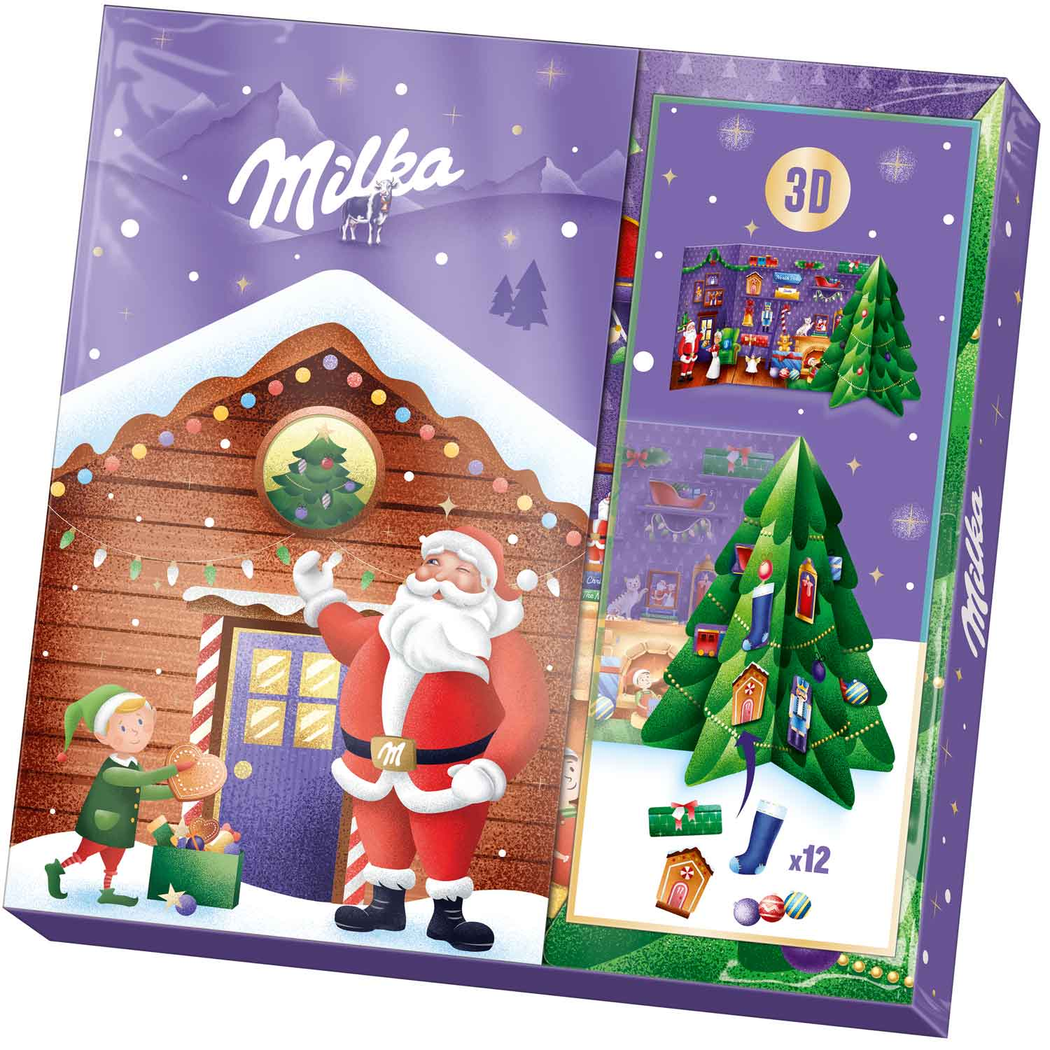 Milka 3D Ambachtelijke Adventskalender 163g / 5.74oz