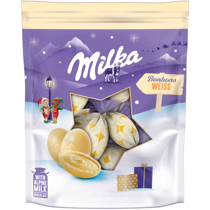 Bombons de Chocolate Milka Branco 90g / 2.82oz