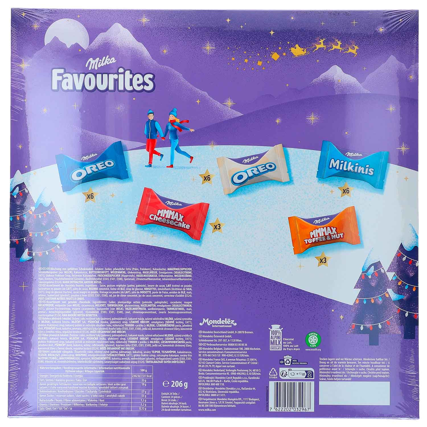 Calendario dell'avvento Milka Favourites 206g / 7,26oz