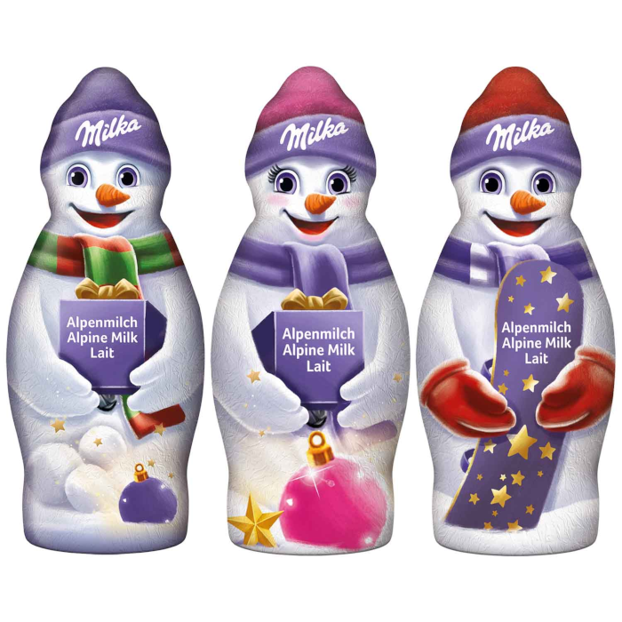 Milka Schokoladen Schneemann Alpenmilch 50g / 1.76 oz