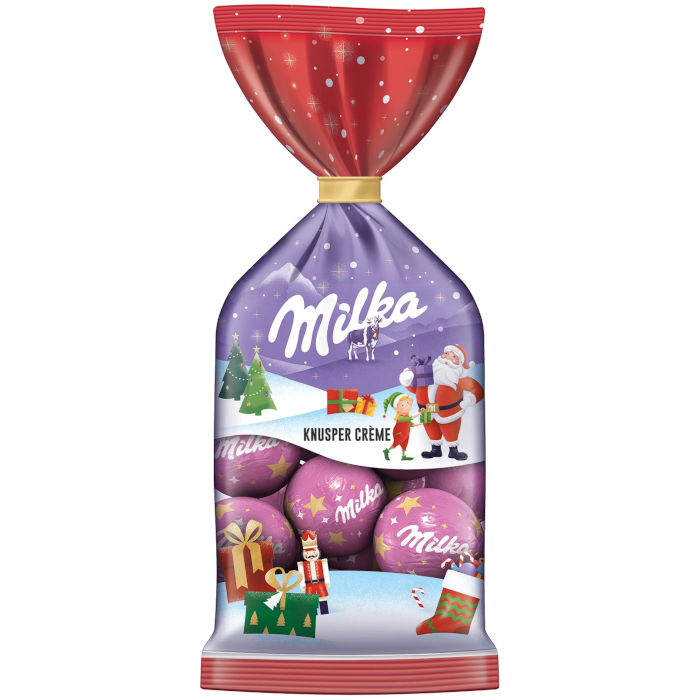 Milka Weihnachts-Kugeln Knusper Crème 100g / 3.52 oz