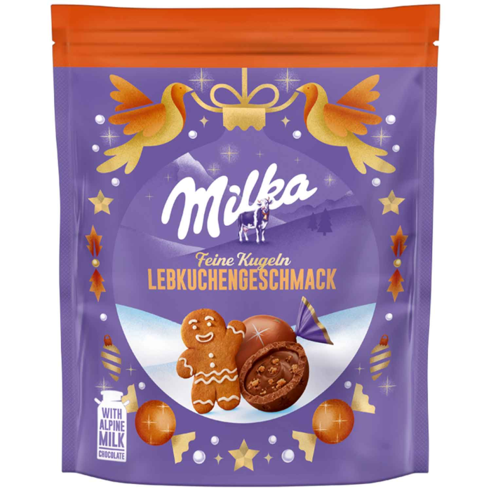 Milka Fine Chocolate Balls Gingerbread Flavor 90g / 3.17 oz