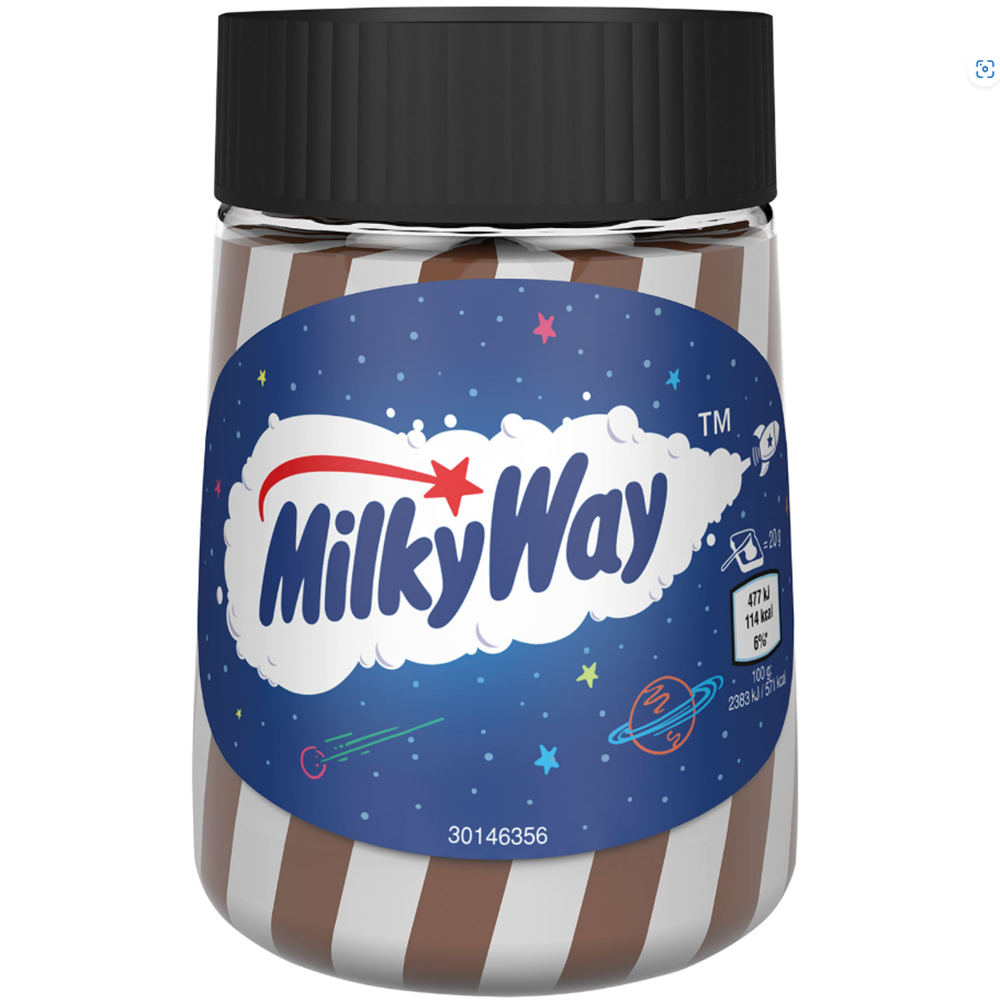 Crema Dúo de Leche y Chocolate para Untar Milky Way 350g / 12.34 oz