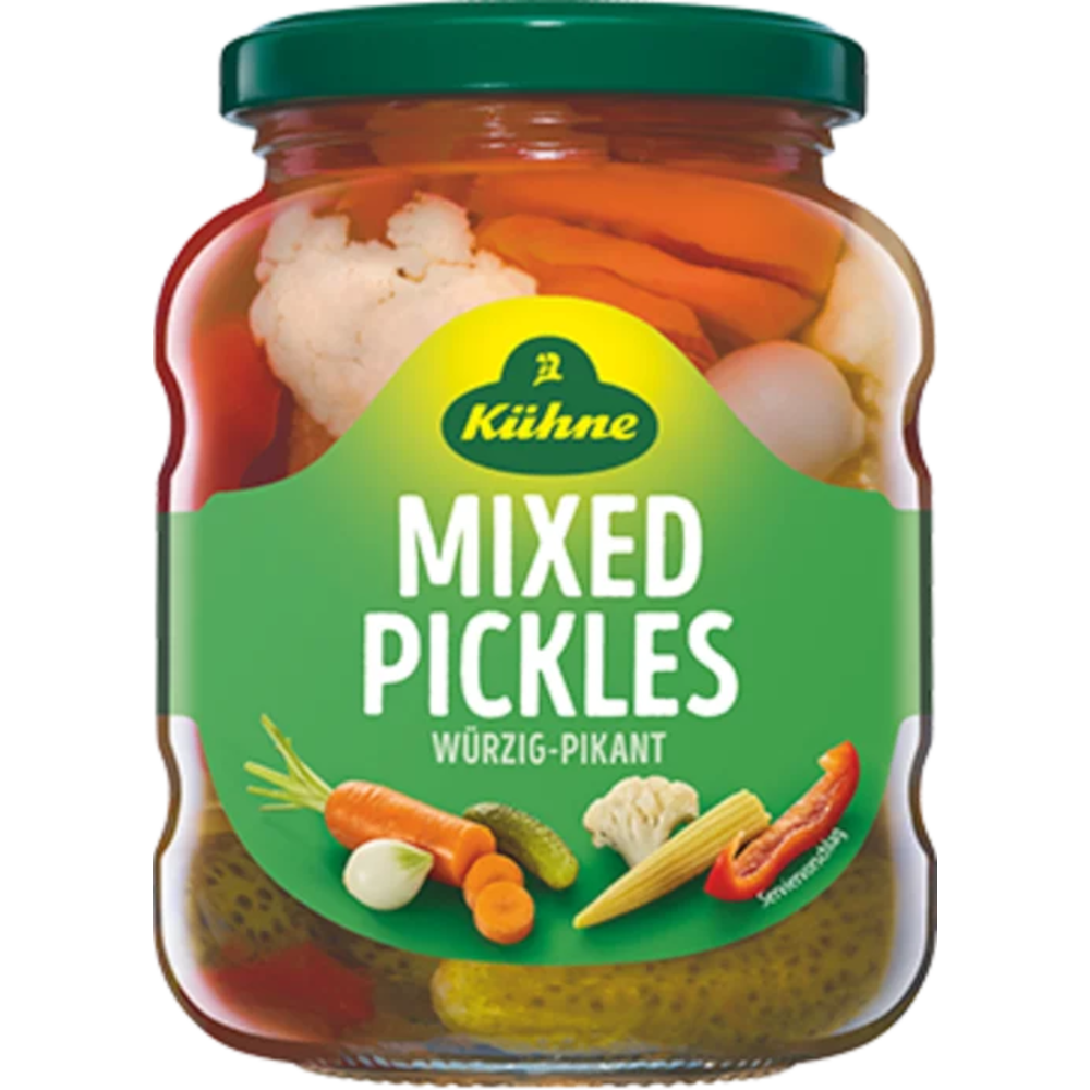 Kühne Mixed pickles spicy-piquant 370ml / 12.51fl.oz
