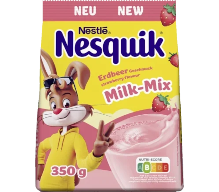 Mistura para bebidas em pó Nestlé Nesquik sabor a morango 350g