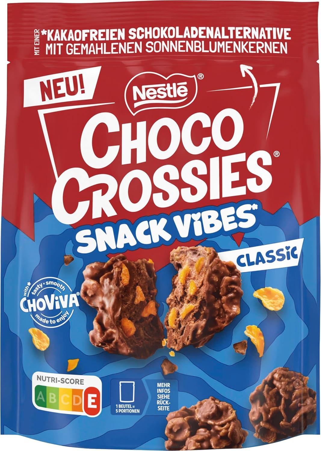 Nestlé Choco Crossies Snack Vibes Classic, ChoViva 100g / 3.52oz