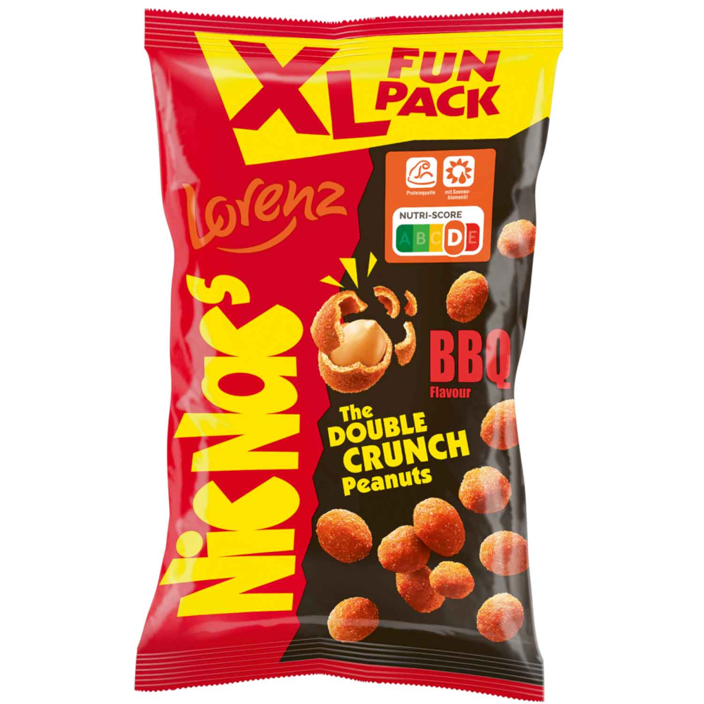 Lorenz NicNac´s XL Fun Pack BBQ Erdnüsse in knuspriger Teighülle 170g