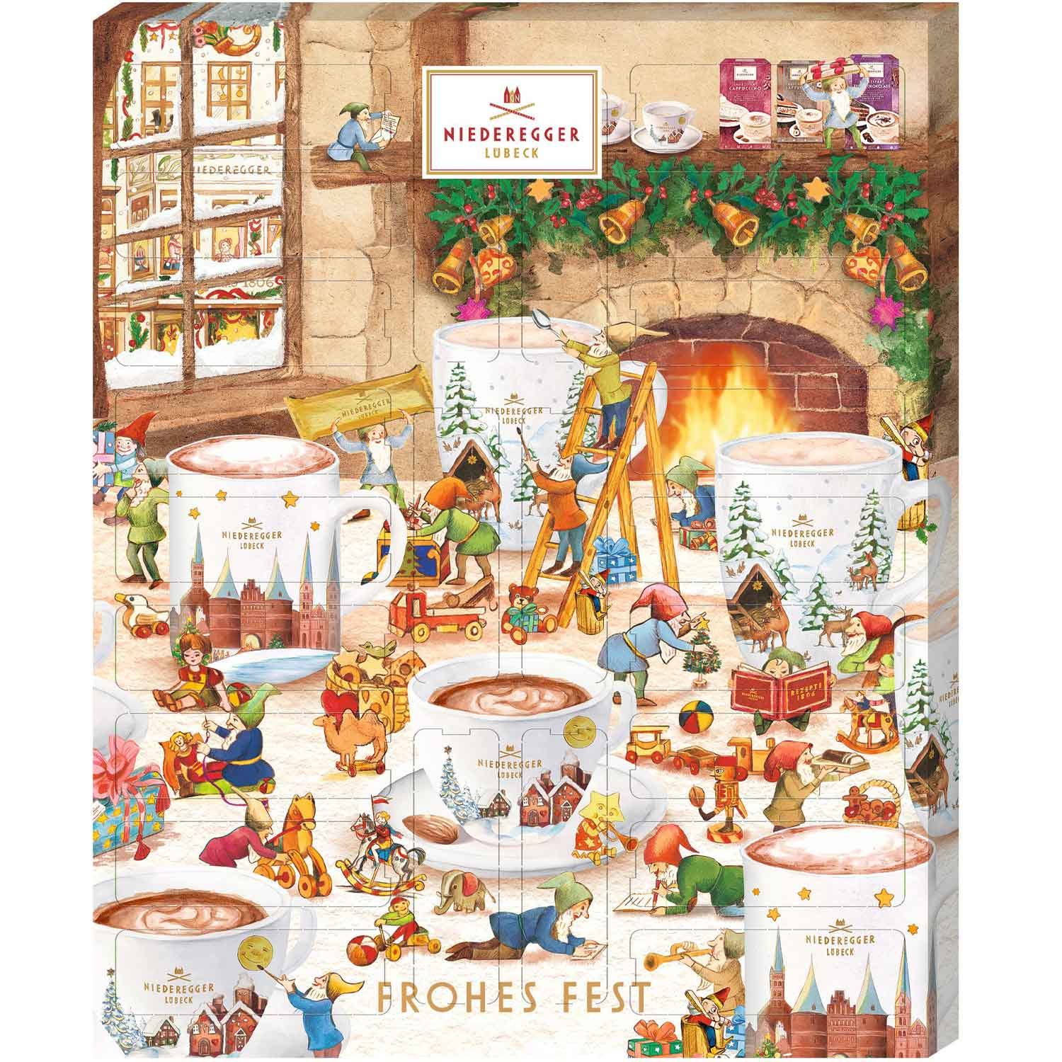 Niederegger Advent Calendar "Hot Drinks" 548g / 19.33oz