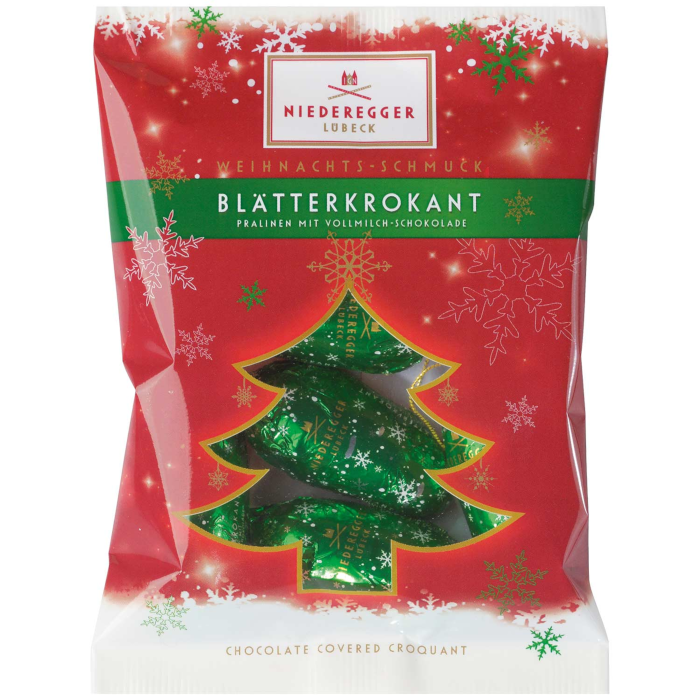 Niederegger Blätterkrokant Weihnachts-Schmuck 85g