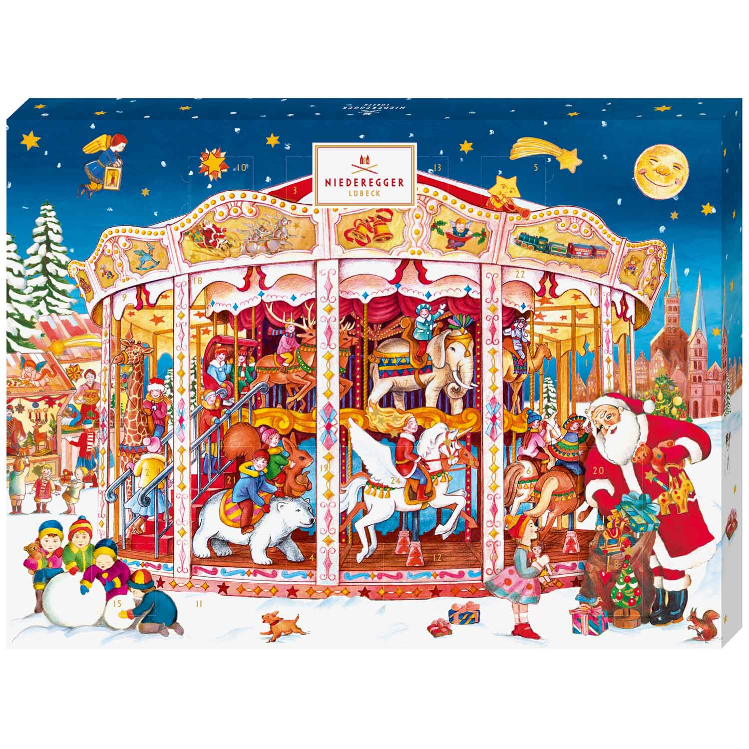 Niederegger Calendario dell'Avvento carosello 500g / 17,63oz