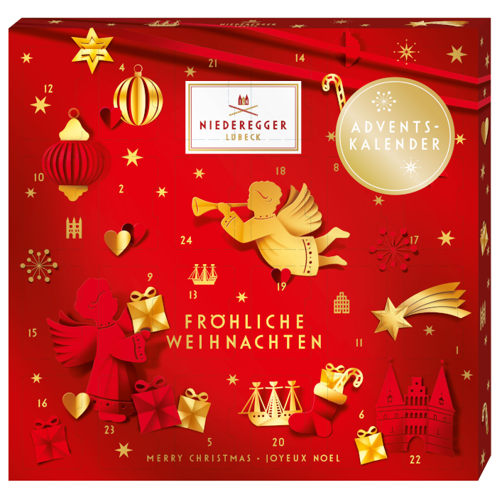 Niederegger Glamour Mini Tisch-Adventskalender 168g