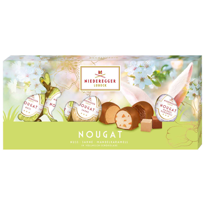 Huevos de turrón Niederegger con variaciones, regalo de Pascua, 100 g/3,52 oz