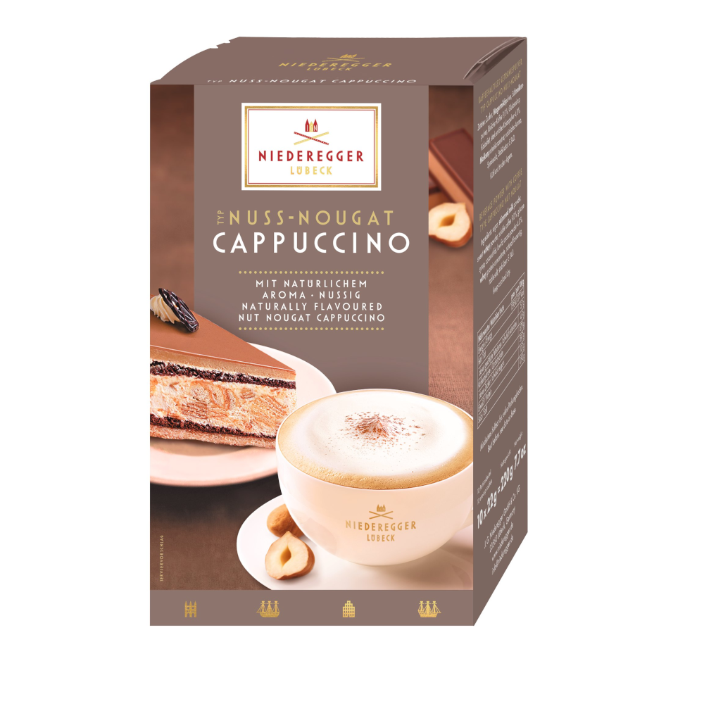 Cappuccino au nougat et aux noix Niederegger 220g