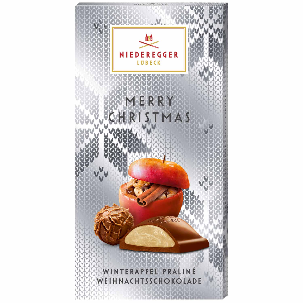 Niederegger Praliné Schokoladentafel Winterapfel 100g