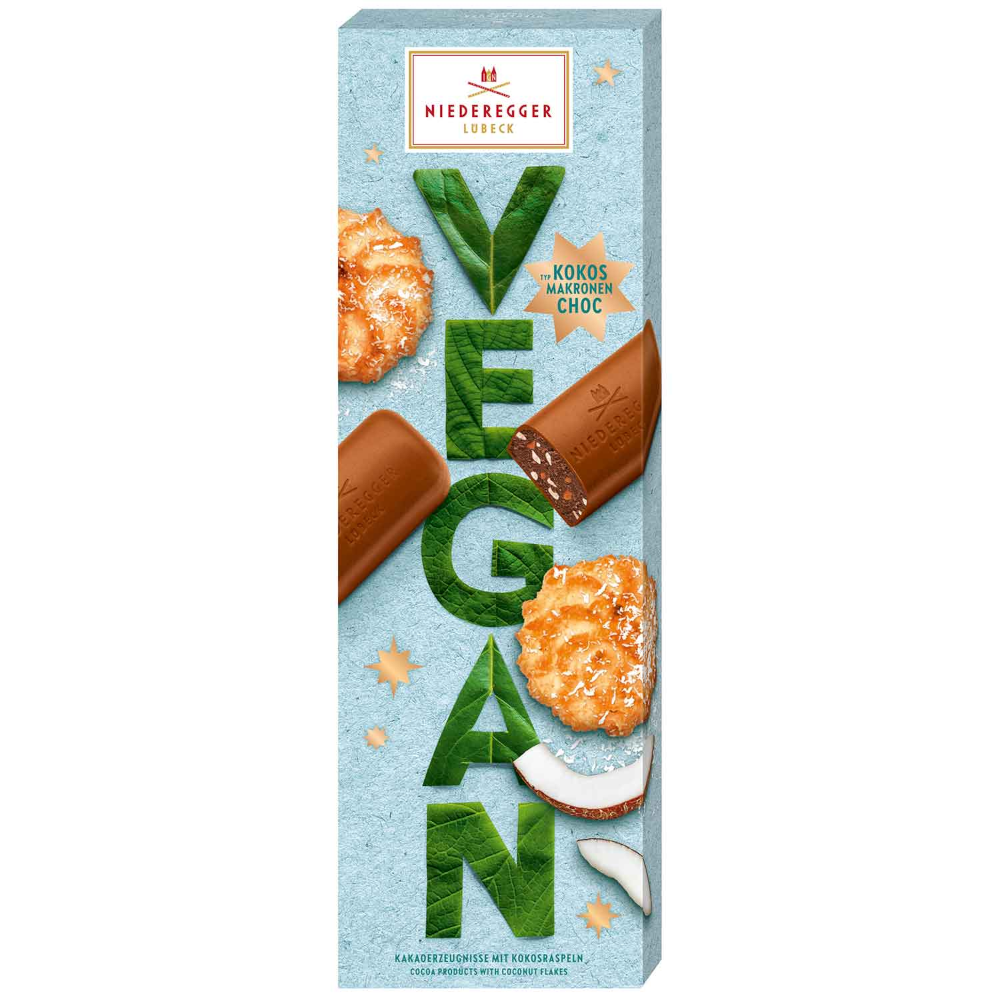 Niederegger Vegan Type Kokosmakroner Choc 100g / 3.52oz