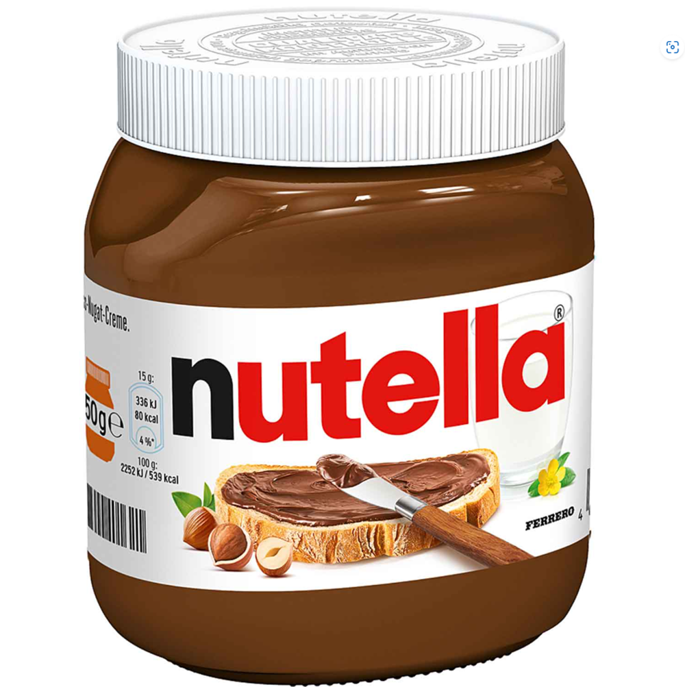 Ferrero Nutella Crema De Turrón De Avellanas 450g / 15.87oz