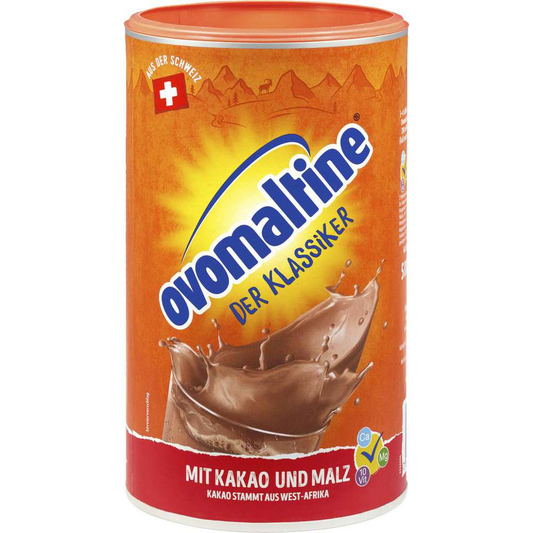 Ovaltine soluble beverage powder from barley malt and cocoa 500g