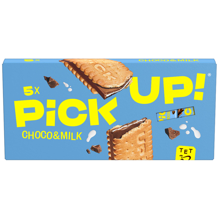 LEIBNIZ PiCK UP! Choco & Milk Doppelkeks-Riegel mit Schokolade 5x28g