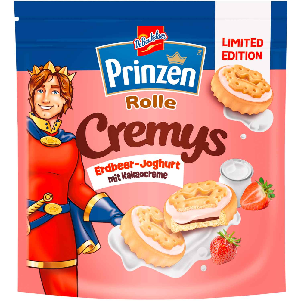 DeBeukelaer Prinzen Rolle Cremys Strawberry Yogurt 172g 6 06oz DeBeukelaer Prinzen Rolle Cremys Strawberry Yogurt 172g 6 06oz