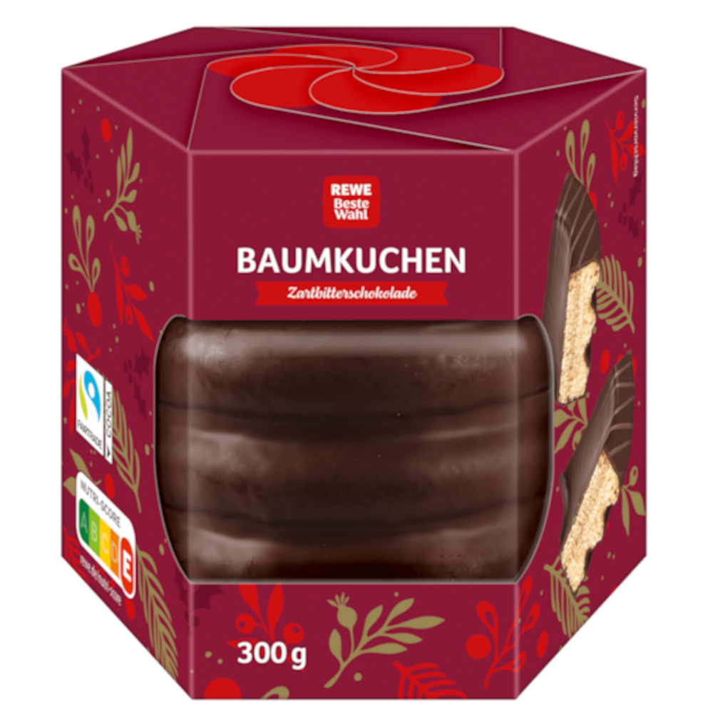 Rewe Beste Wahl Baumkuchen Zartbitter 300g