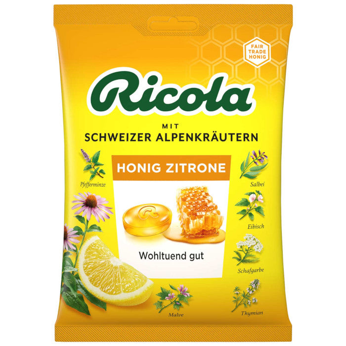 Ricola Honig Zitrone Kräuterbonbons 75g / 2.64oz