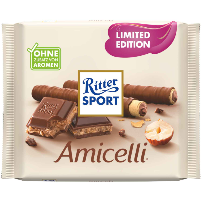ritter sport schokolade amicelli limited edition 100g / 3.52oz