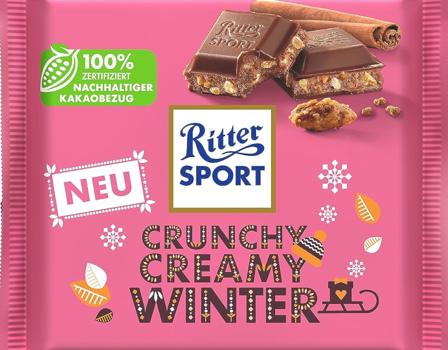 Ritter Sport Schokolade Crunchy Creamy Winter Limited Edition