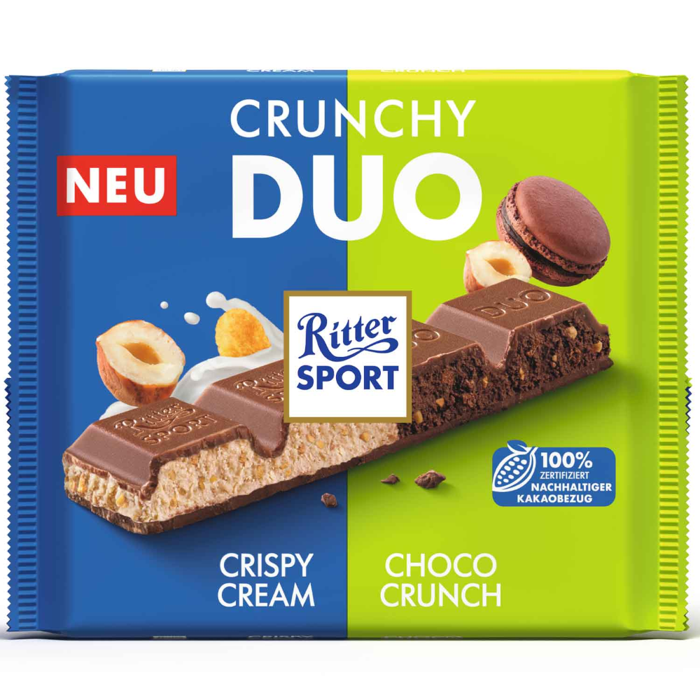 Ritter Sport Schokolade Crunchy Duo 218g / 7.68oz