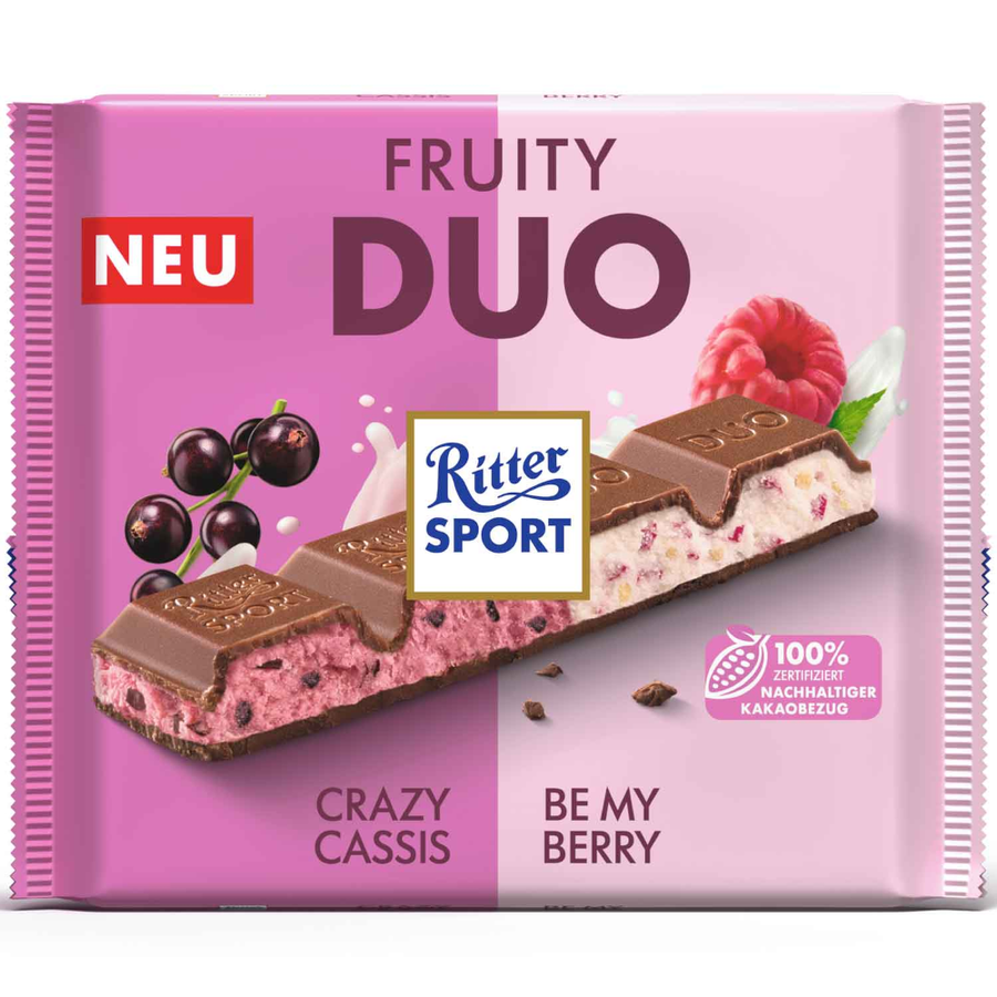 Ritter Sport Chocolate Fruity Duo 218g / 7.68oz