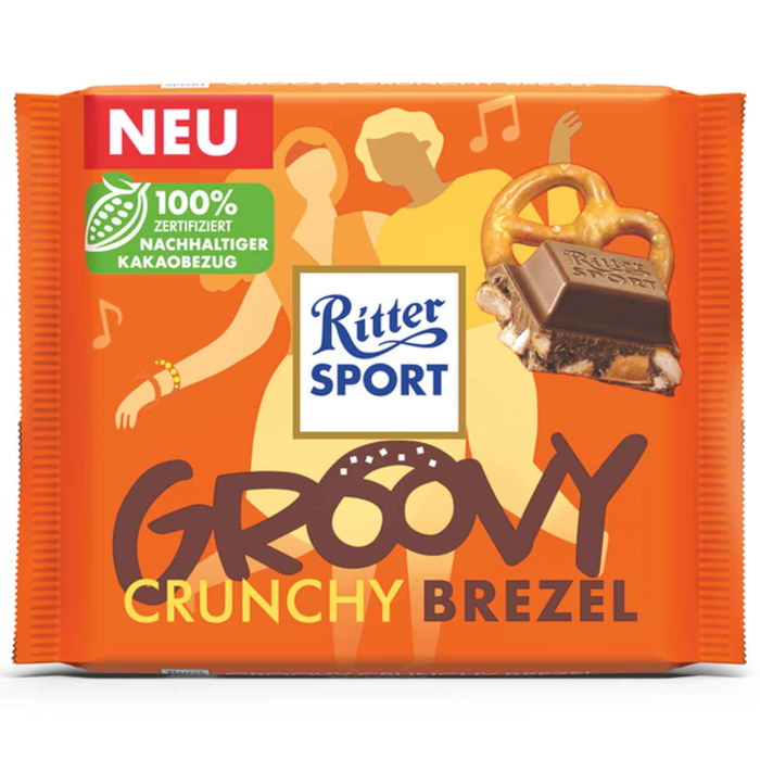 Ritter Sport Schokolade Groovy Crunchy Brezel 100g