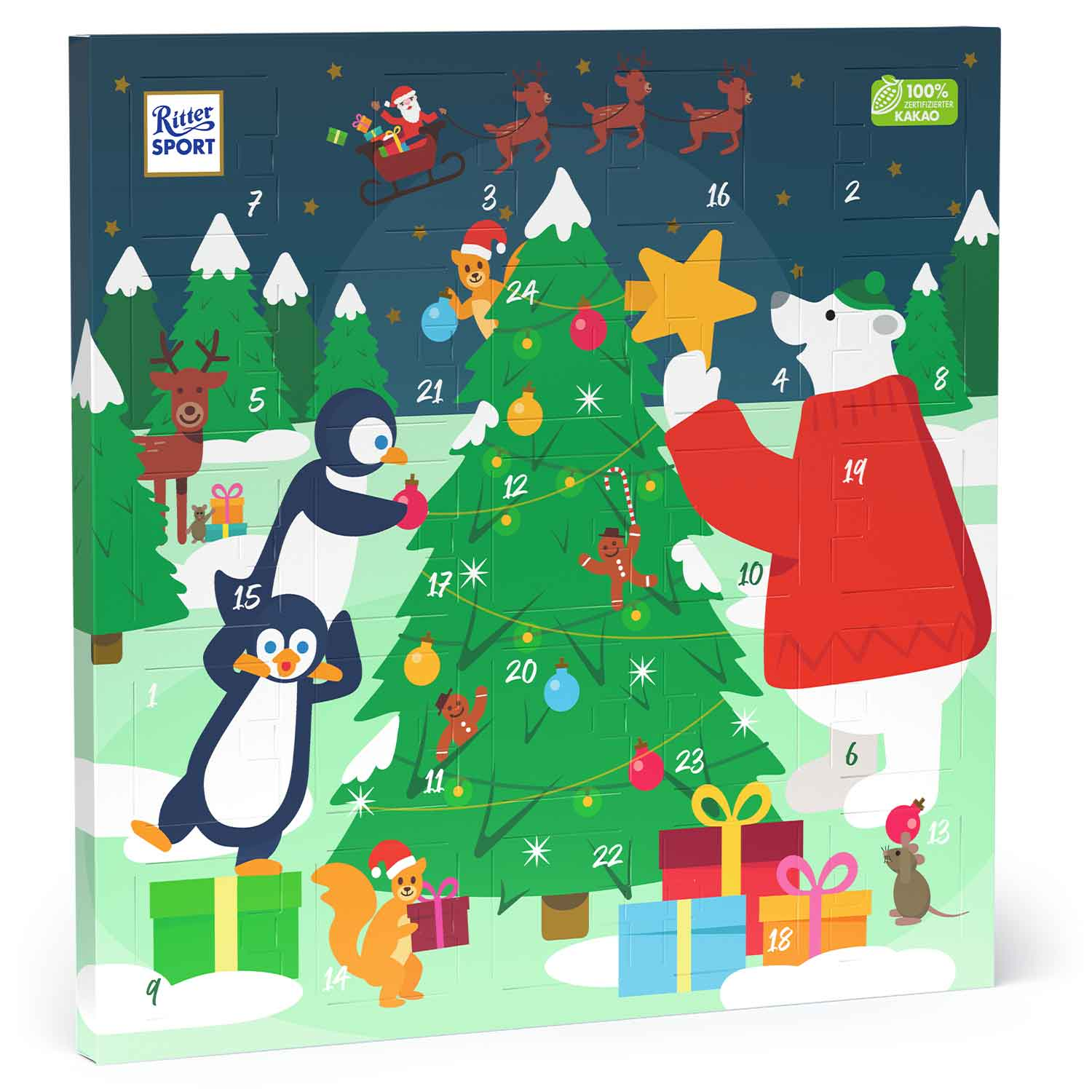 Ritter Sport Quadrat Advent Calendar 347g / 12.24oz