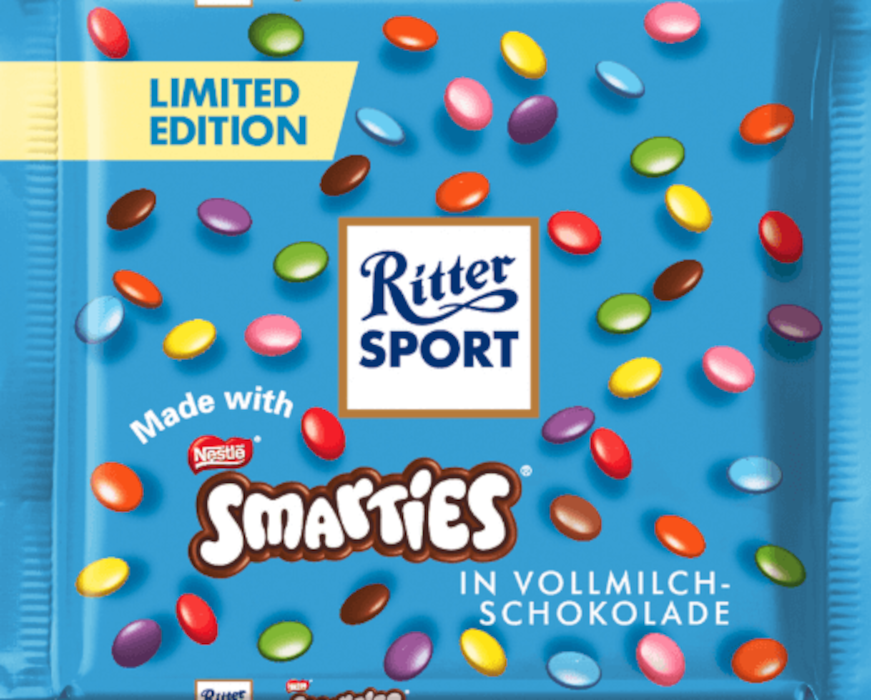 Ritter Sport Smarties in Vollmilch-Schokolade Limited Editon 100g