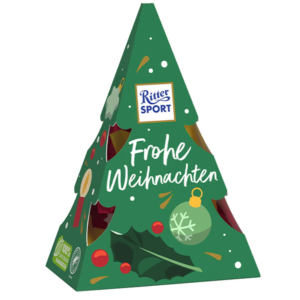 Ritter Sport Christmas Tree, Christmas Gift 53g / 1.86oz