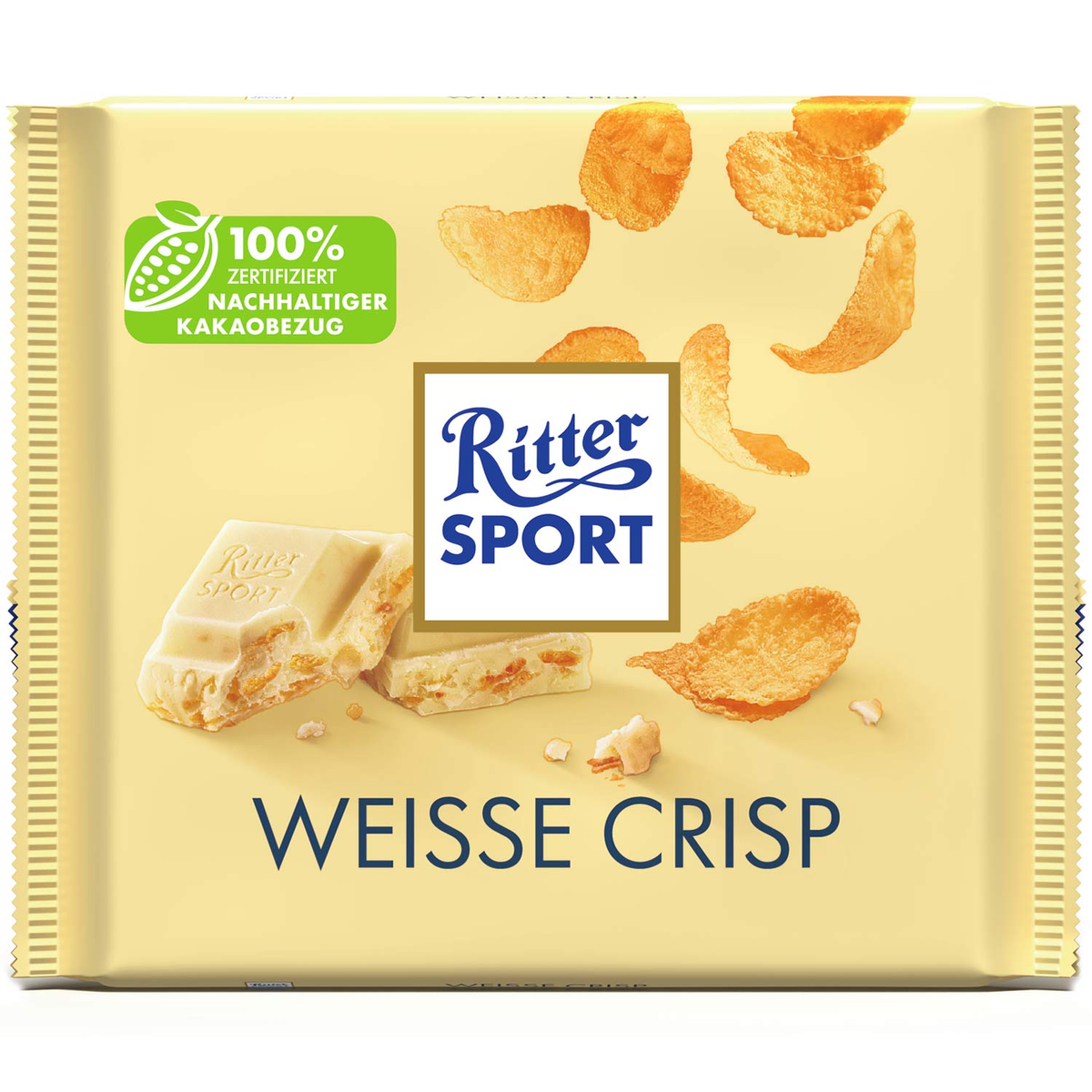 Ritter Sport Schokolade Weisse Crisp 250g / 8.81 oz. NET. WT. – Brands ...