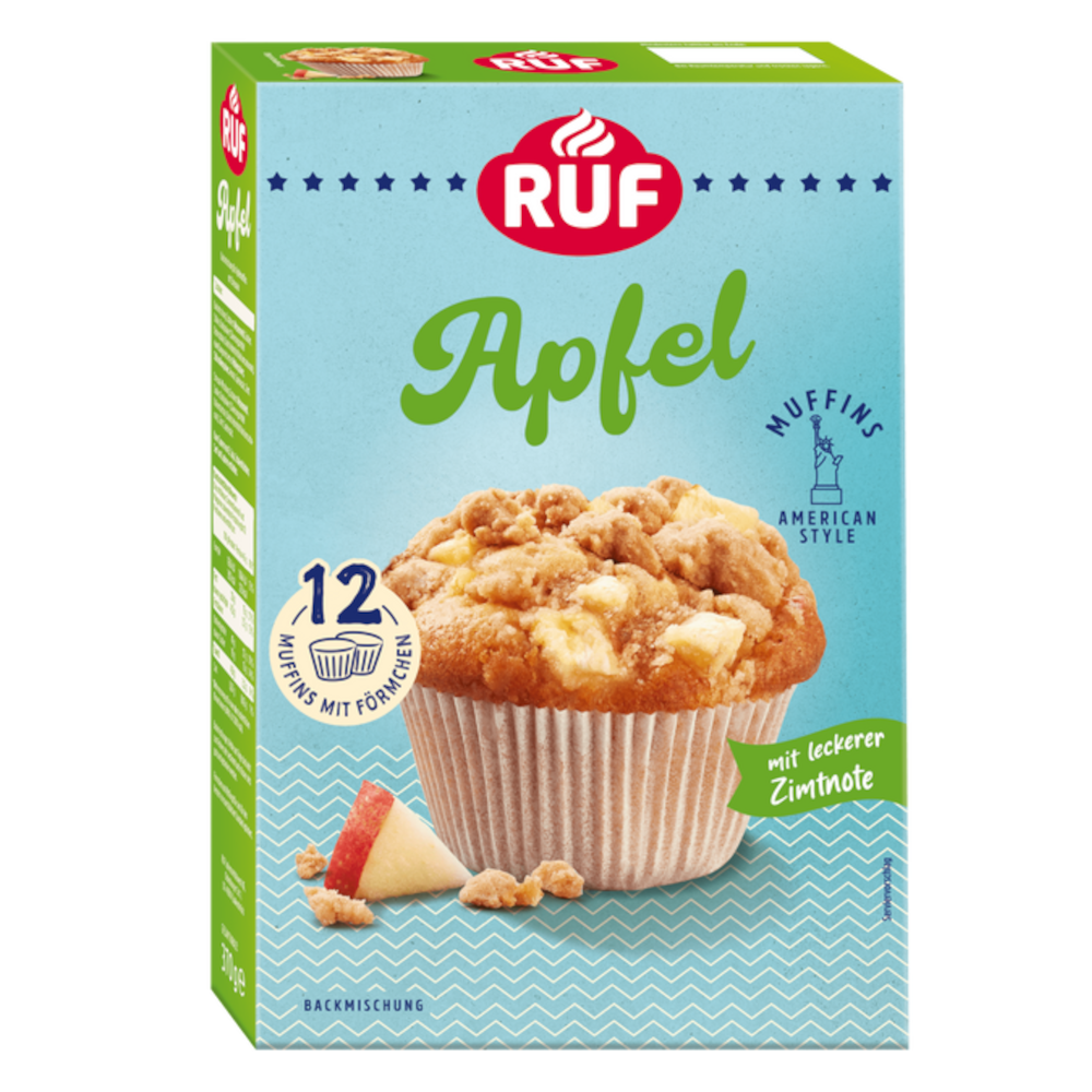 RUF Apfel-Muffins Backmischung 370g / 13.05oz