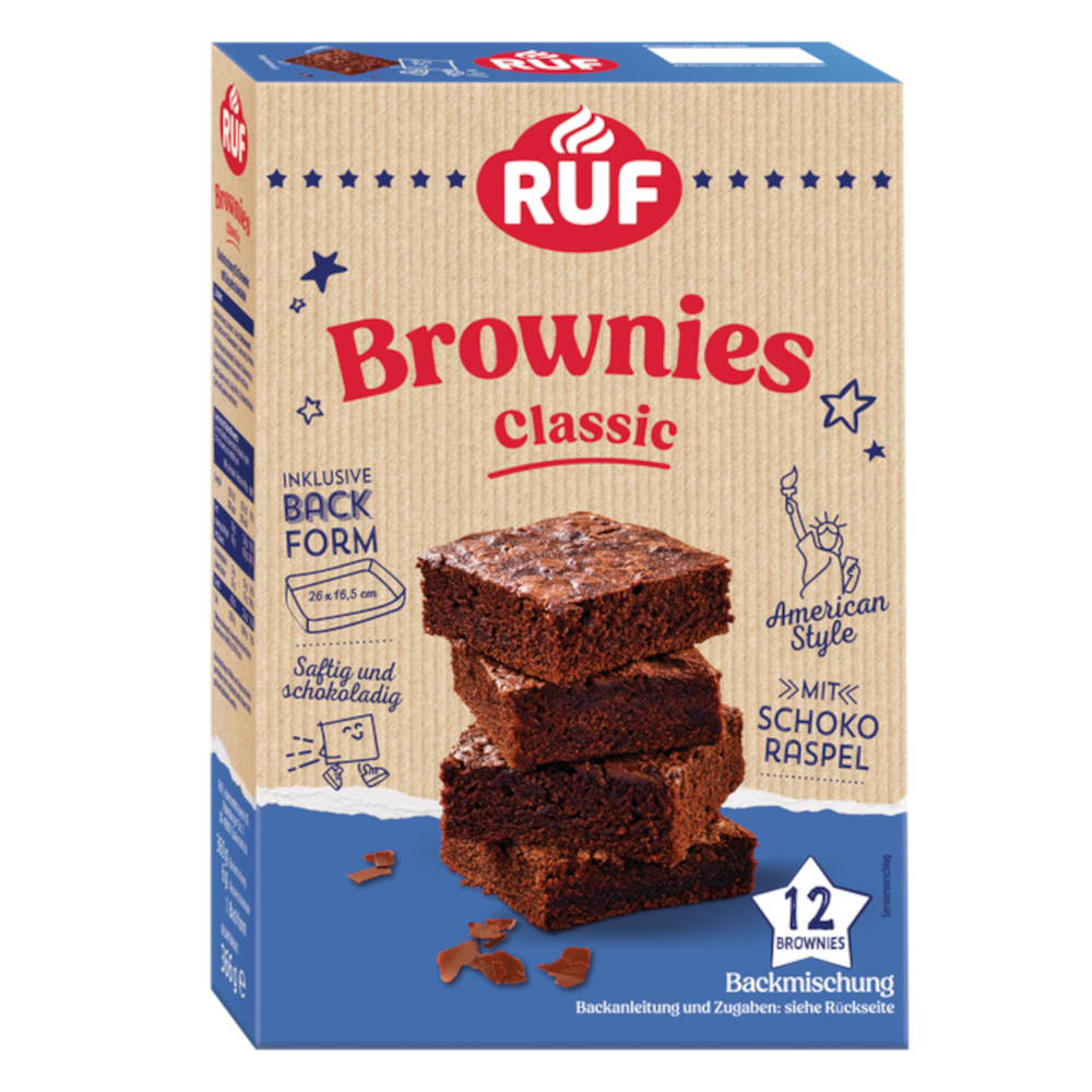 RUF Brownies Classic Backmischung 366g / 12,91oz