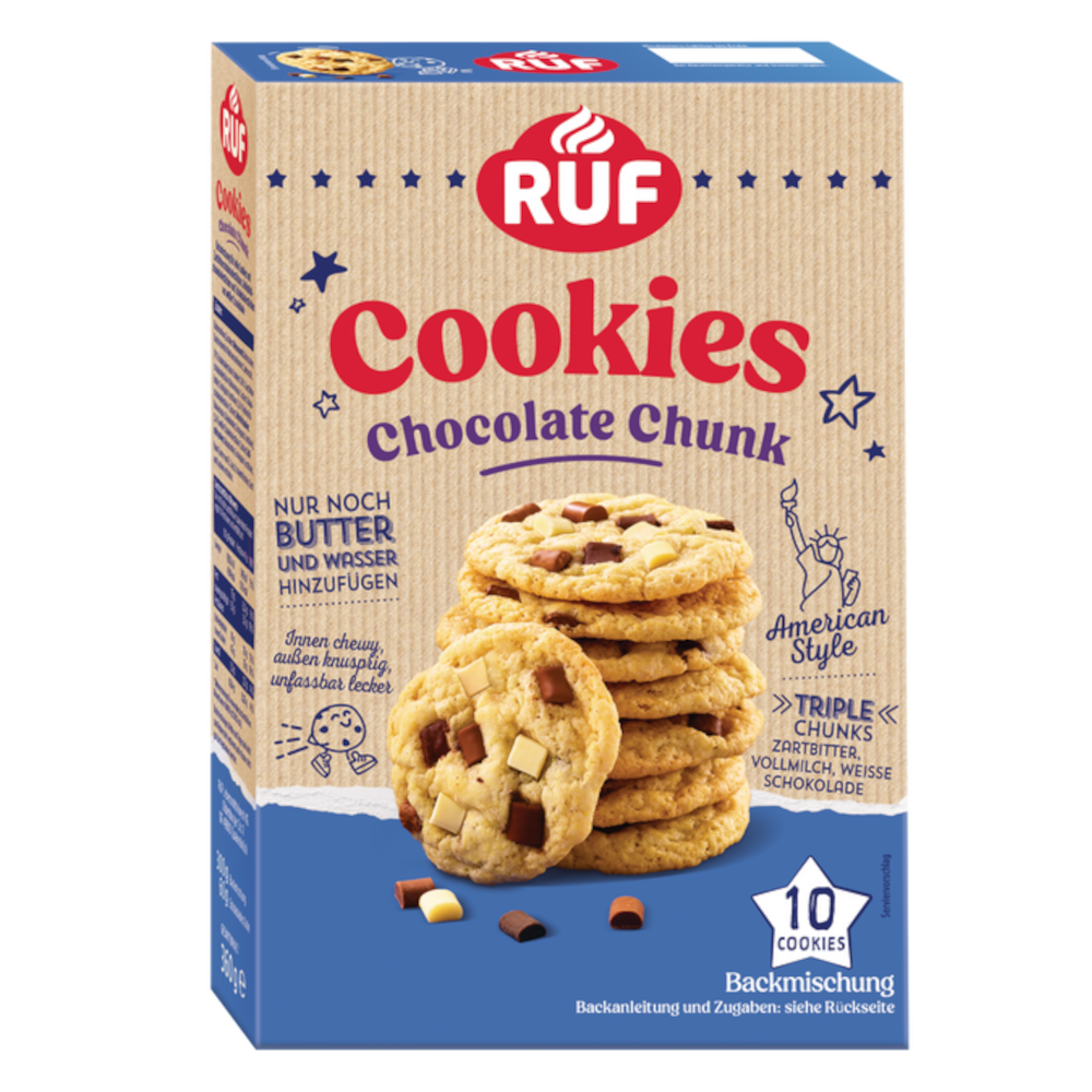 Biscotti RUF Chocolate Chunk Backmischung 360g / 12,69oz