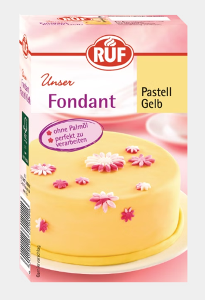 RUF Fondant Pastell Gelb 250g / 8.81oz