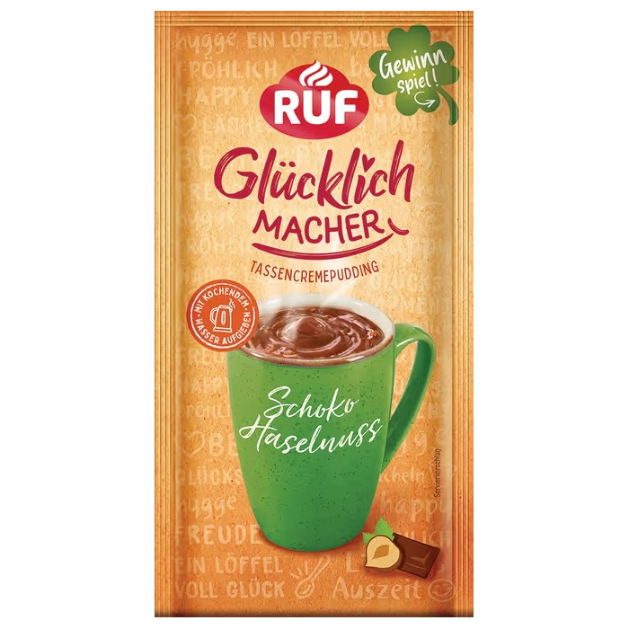 RUF Glücklichmacher Caneca Pudim de Creme Chocolate Avelã 59g / 2.08oz