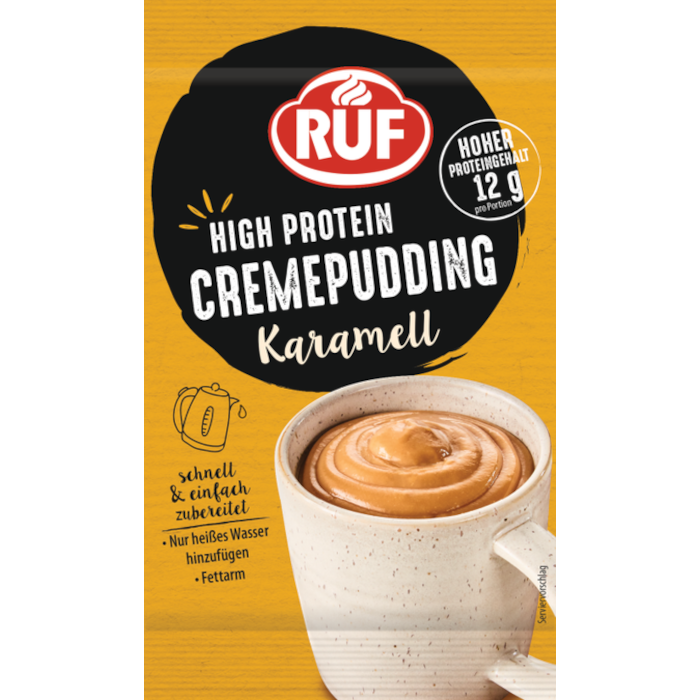 RUF Cremepudding ad alto contenuto proteico Karamell 59g / 2,08oz