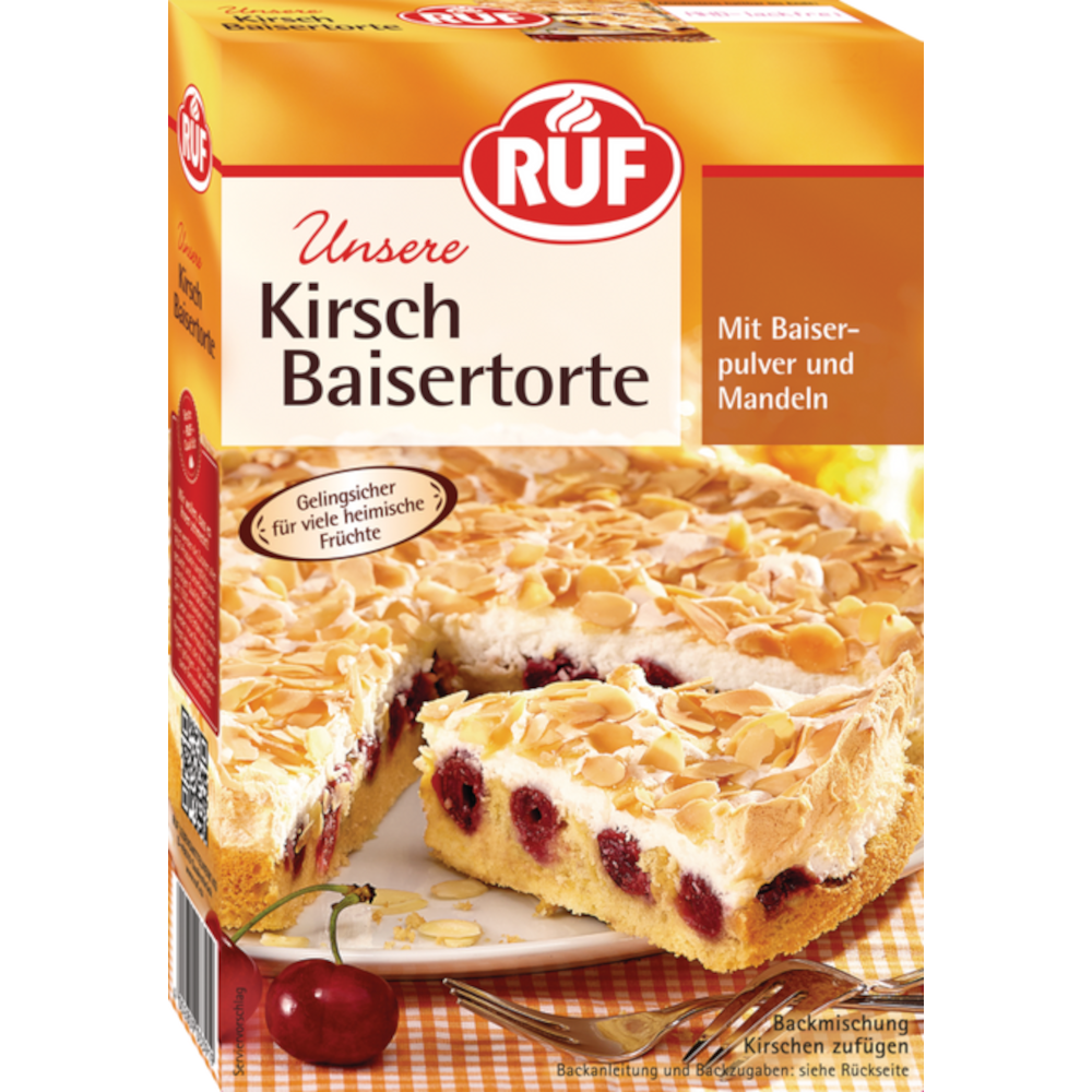 RUF Kersen meringue cake bakmix met amandelen 350g / 12.34oz