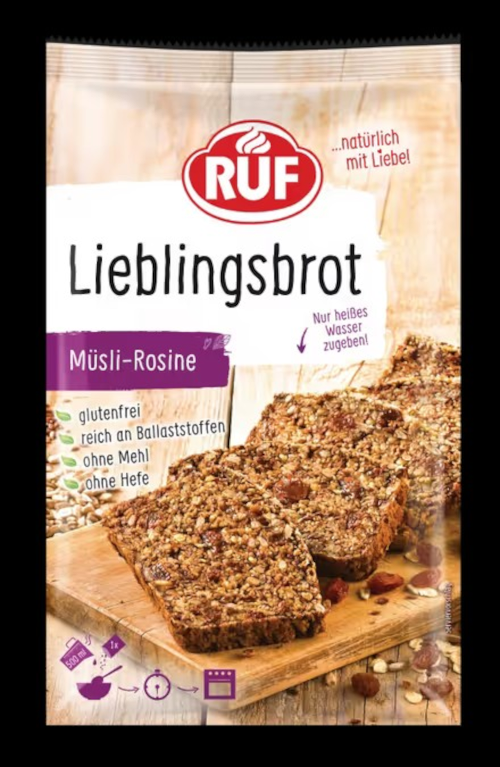 RUF Favorite Bread Muesli Raisins Gluten-Free Baking Mix 600g / 21.16oz